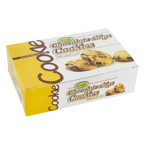 گرجی بیسکویت کوکی با تکه های شکلات جعبه ای