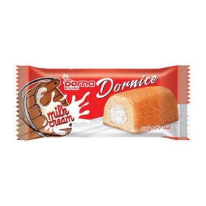 درنایس کیک وانیلی با کرم شیری