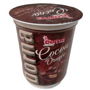 درنا دراژه کاکائویی با مغز بیسکوئیت لیوانی