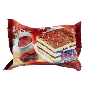 درنا کیک اسفنجی سه لایه مغزدار کرم کاکائویی (تری گات)