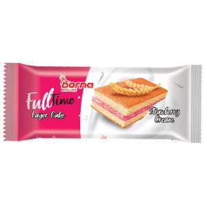 درنا کیک اسفنجی لایه ای(فول تایم) توت فرنگی