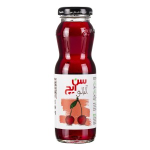 سن ایچ آبمیوه آلبالو شیشه 200 م