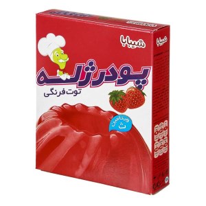 شیبابا پودر ژله توت فرنگی