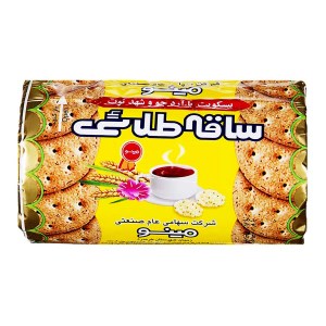 مینو بیسکویت سبوسدار ساقه طلایی ارد جو و شهد توت( لیوانی)