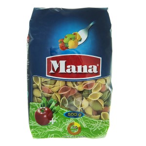 مانا پاستا گوش ماهی سبزیجات 500 گ
