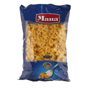 مانا پاستا پروانه ای بزرگ 500 گرمی