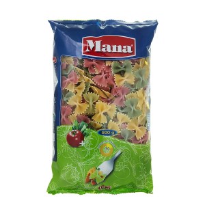 مانا پاستا پروانه ای کوچک سبزیجات 500 گ