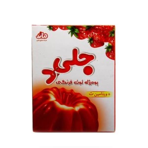 درازه پودر ژله توت فرنگی