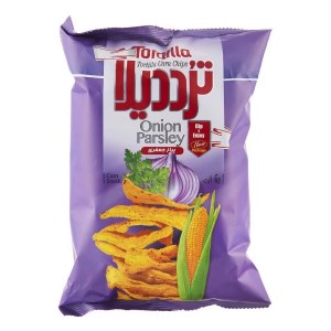 تردیلا چیپس ذرت پیاز و جعفری
