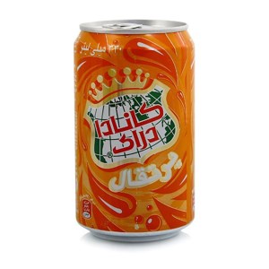 کانادا درای نوشابه قوطی پرتقالی 330 م