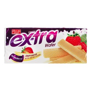 شیرین عسل ویفر توت فرنگی اکسترا 100 گ