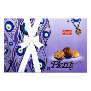 شیرین عسل رایس کریسپی شکلات توپی مغزدار