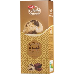 کاله بستنی قهوه با کیک براونی 1 ل