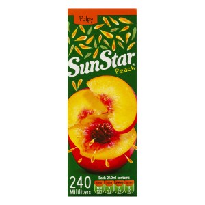 سان استار آبمیوه پالپی هلو 240 م