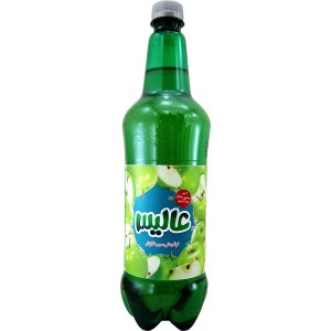 عالیس نوشیدنی میوه ای گازدار سیب 1ل