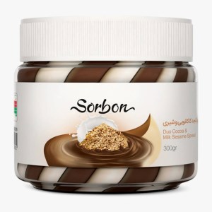 سوربن کرم کاکائو دو رنگ کنجدی 300 گ