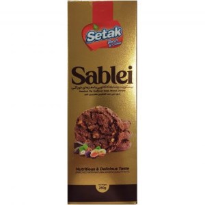 ستاک بیسکویت چند غله کاکائویی با مغزهای خوراکی 180 گ ( سبلی)