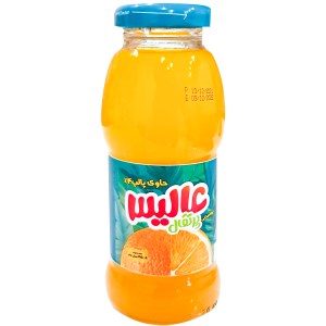 عالیس نوشیدنی بدون گاز پالپ دار پرتقال 195 میلی لیتر
