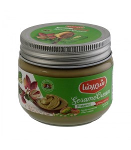 شیر رضا کرم کنجد پسته ای 200 گ