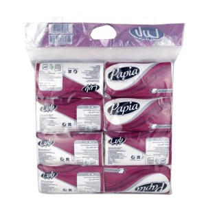 پاپیا دستمال کاغذی پک 8 عددی