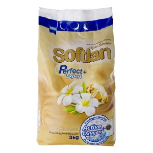سافتلن طلایی پودرماشین لباسشویی 3ک