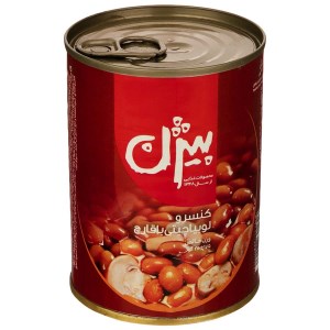 بیژن کنسرو لوبیا چیتی با قارچ 380 گرم