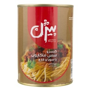 بیژن مایه ماکارونی با سویا و قارچ 380 گرمی