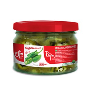 بیژن ترشی هالوپینو شیشه 230 گ