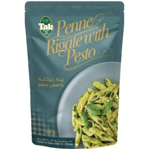 تک پاستا نیمه اماده پنه با سس پستو