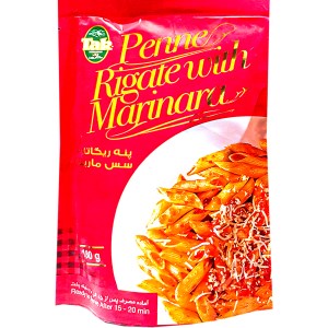 تک ماکارون پاستا پنه ریگاته باسس مارینارا