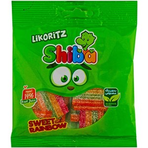 شیبا لیکوریتز نواری شکری مخلوط میوه 50 گرم