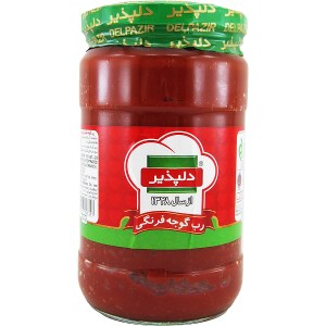 دلپذیر رب گوجه شیشه 680 گ
