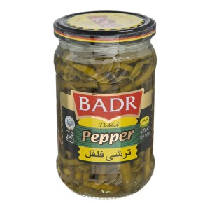 بدر ترشی فلفل سبز 630گ