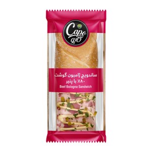 کاله ساندویچ چاباتای ژامبون گوشت 80%