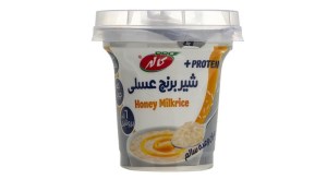 کاله شیر برنج با عسل لیوانی