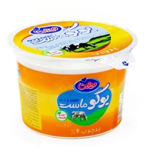 میهن ماست یوگو همزده پرچرب 450 گ