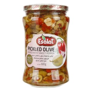 اصالت ترشی مخلوط زیتون با فلفل دلمه 680 گ