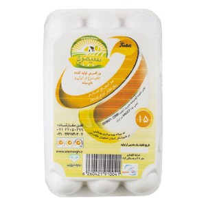 سیمرغ تخم مرغ 15 عددی جعبه