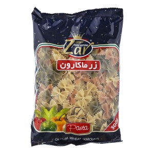 زرماکارون فرمی پروانه سبزیجات 500 گ