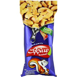 سنجابک مغز بادام زمینی سرکه ای 35 گ