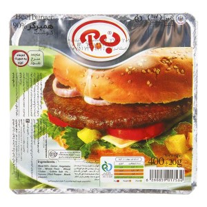 ب.آ همبرگر گوشت 90%