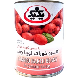 یک ویک کنسرو خوراک لوبیا چیتی با سس 420 گ