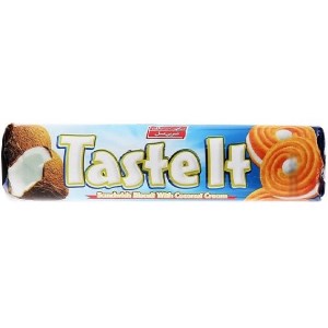 شیرین عسل بیسکویت کرمدار لیوانی نارگیلی 120 گرمی