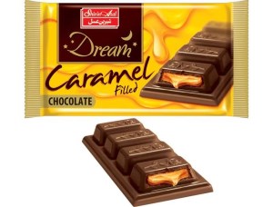 شیرین عسل شکلات شیری بامغزی کارامل(دریم)