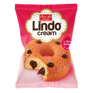 شیرین عسل لیندو کیک حلقه ای مغزدار کرم فندقی 50 گرمی