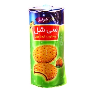 شونیز بیسکویت کرمدار فندقی سی شل