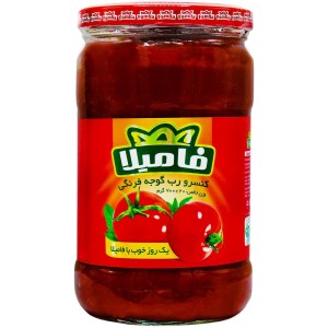 فامیلا رب گوجه شیشه 700 گ