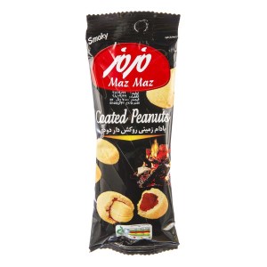 مزمز بادام زمینی روکش دار دودی