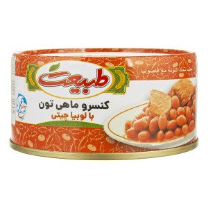 طبیعت کنسرو تن ماهی با لوبیاچیتی 180 گ