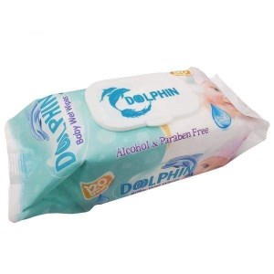 دلفین دستمال مرطوب کودک